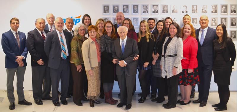 Group of Executive Fellows with Paul Abramowitz and Joseph A. Oddis